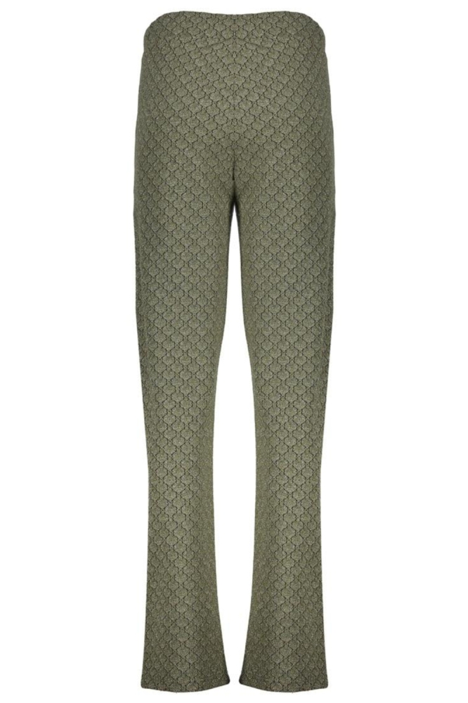 BROEK MET JACQUARD PRINT 51684 20 000530 GREEN/BLACK